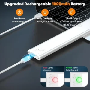 TAILEDEN Under Cabinet Lights,76LED Motion Sensor Night Light Indoor