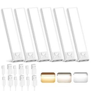 TAILEDEN Under Cabinet Lights,76LED Motion Sensor Night Light Indoor