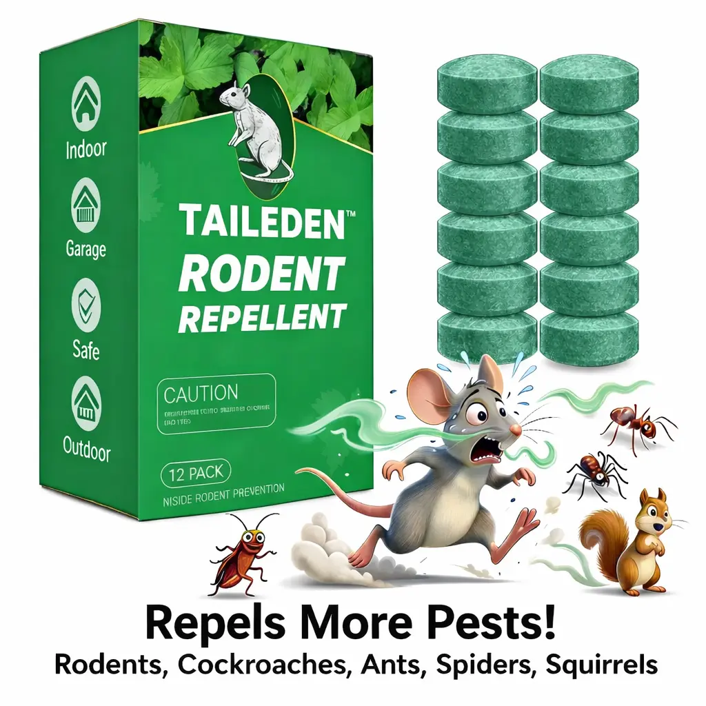 🌿 TAILEDEN™ 12 Pack Rodent Repellent Balls – Natural Peppermint & Lemon Oil Pest Control for Mice, Rats, Squirrels & Spiders | Long-Lasting Indoor & Outdoor Use 🐭