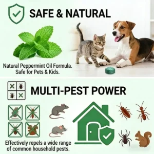 🌿 TAILEDEN™ 12 Pack Rodent Repellent Balls – Natural Peppermint & Lemon Oil Pest Control for Mice, Rats, Squirrels & Spiders | Long-Lasting Indoor & Outdoor Use 🐭