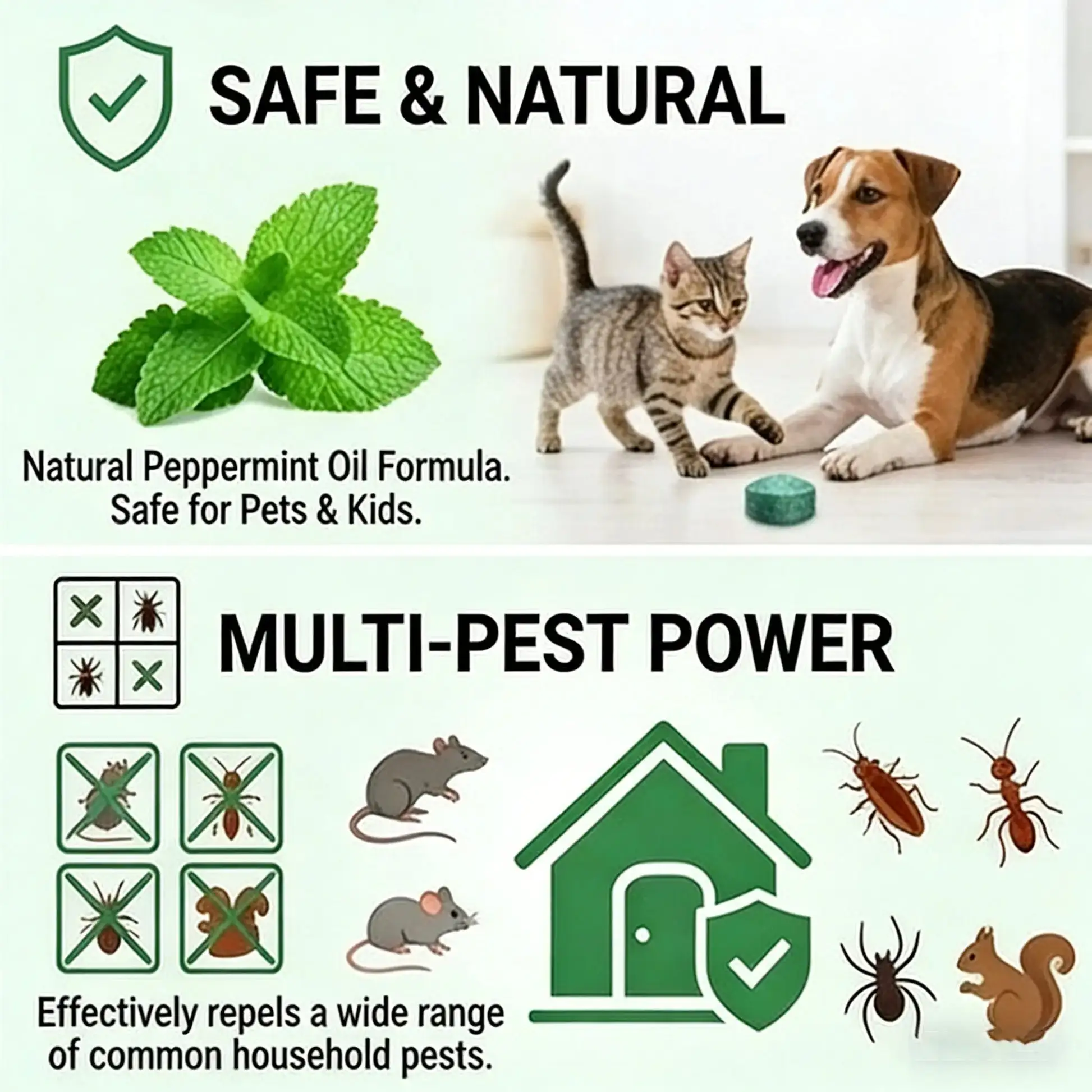 🌿 TAILEDEN™ 12 Pack Rodent Repellent Balls – Natural Peppermint & Lemon Oil Pest Control for Mice, Rats, Squirrels & Spiders | Long-Lasting Indoor & Outdoor Use 🐭
