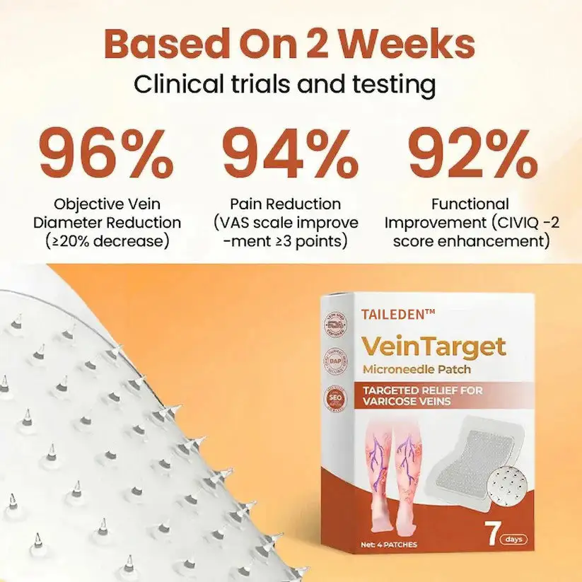 🚨TAILEDEN™ VeinTarget Microneedle Patch🚨Painless Varicose Vein Treatment at Home 🌿 — 60% MAX OFF! ⏳ Limited Time Offer!
