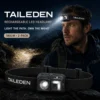 TAILEDEN Rechargeable LED Headlamp – Motion Sensor & 5 Light Modes