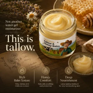 TAILEDEN™ Tallow & Honey Deep Moisture Balm – Nourish, Repair & Lock In Lasting Hydration