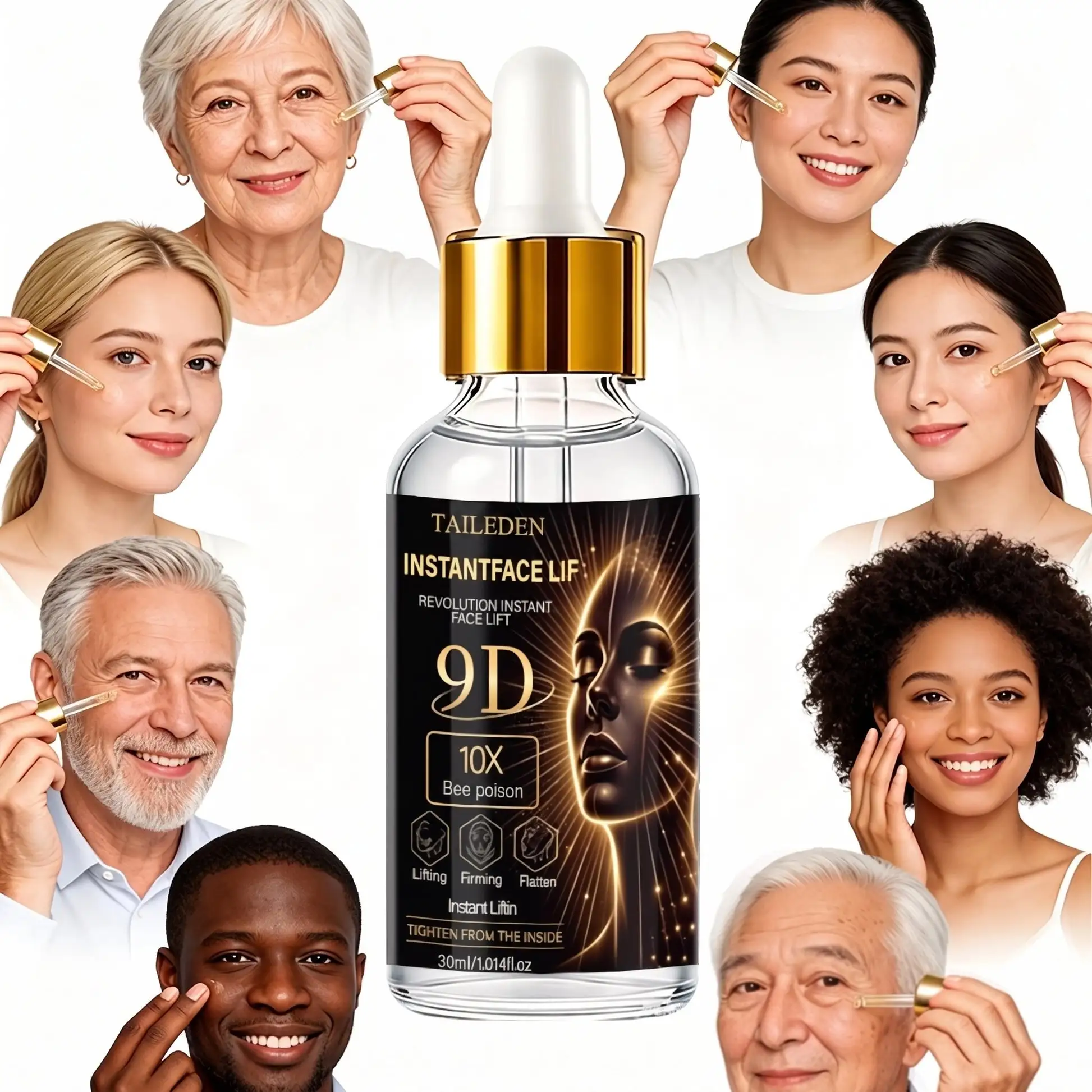 TAILeden 9D™ Bee Poison Wrinkle Eraser Serum – Smooth Fine Lines, Plump & Firm Skin