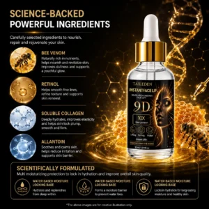 TAILeden 9D™ Bee Poison Wrinkle Eraser Serum – Smooth Fine Lines, Plump & Firm Skin