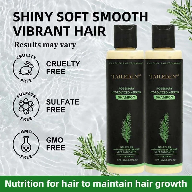 (🔥LAST 3 HOURS SALE - 70% OFF)🌱 TAILEDEN™ Organic Rosemary Hair Growth Shampoo