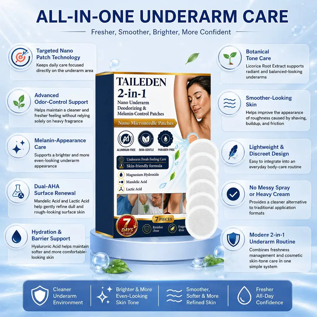 TAILEDEN® 2-in-1 Nano Underarm Deodorizing & Melanin-Control Patches