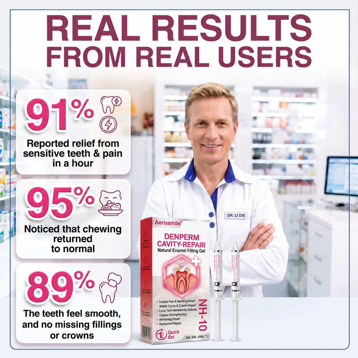 TAILEDEN® Cavity-Repair Natural Enamel Filling Gel