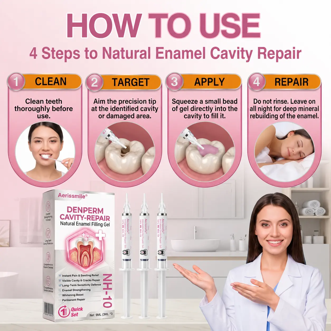 TAILEDEN® Cavity-Repair Natural Enamel Filling Gel