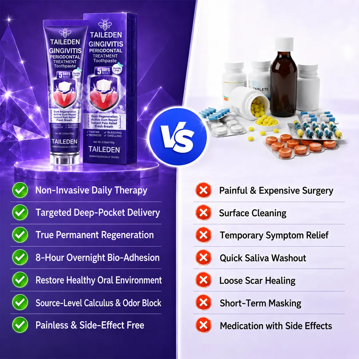 TAILEDEN® Gingivitis Periodontal Treatment Toothpaste