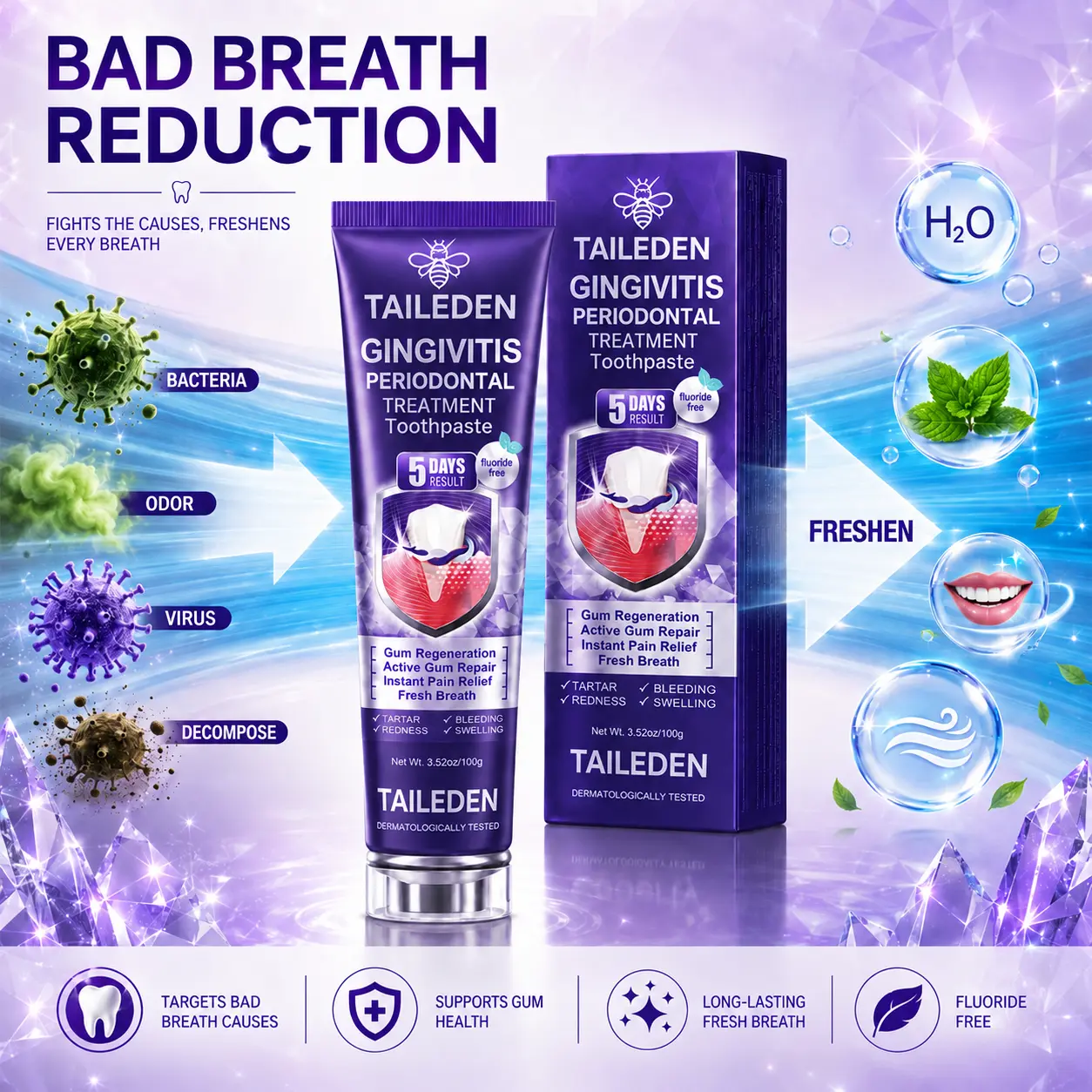 TAILEDEN® Gingivitis Periodontal Treatment Toothpaste